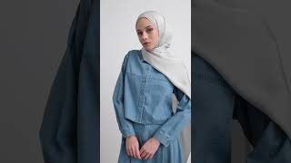 Tuğba Spring Summer 2025 Crop Denim Gömlek - Açık Mavi