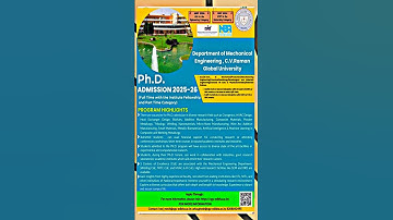 #PHD ADMISSION 2025-26 DEPARTMENT OF MECHANICAL ENGINEERING C.V RAMAN GLOBAL UNIVERSITY#VIRAL SHORTS