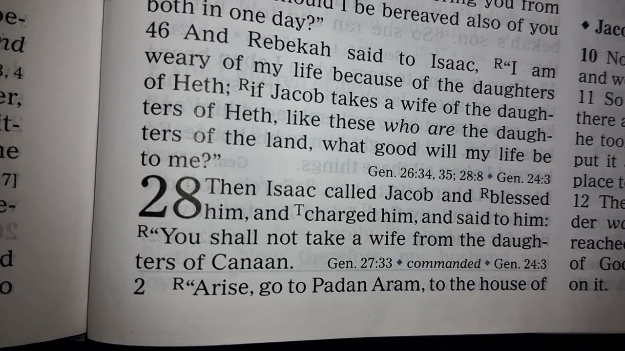 Genesis 27 and 28 and Matthew 