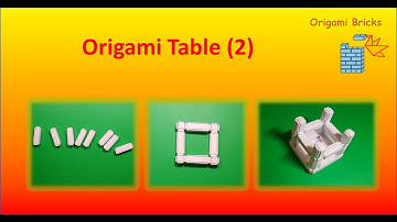 Make Cuboid Brick Modules for Origami Table | Origami Bricks and Tiles