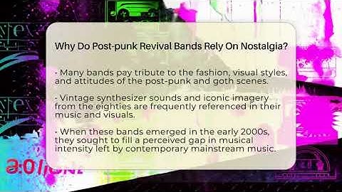Why Do Post-punk Revival Bands Rely On Nostalgia? - Alt Scene Guru