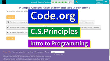 Creating Functions Lesson 5.12 Tutorial with Answers Code.org CS Principles