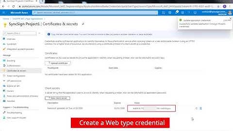 Create a Office 365 project for On-Premise Server
