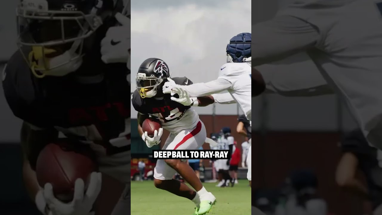 Michael Penix Jr With The Deep Ball To Ray Falcons Nfl