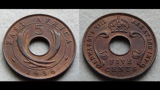5 Cents (Edward VIII) - EAST AFRICA 1936