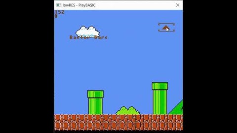 2D - LowRES  -  Raster Bars in PlayBASIC