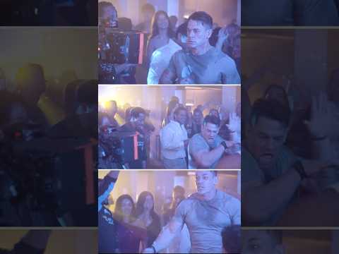 BTS of John Cena cutting a rug