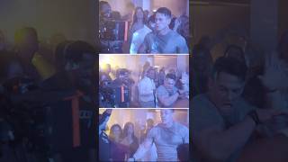 BTS of John Cena cutting a rug