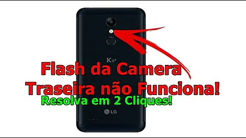 Porque o flash da minha câmera não funciona?
