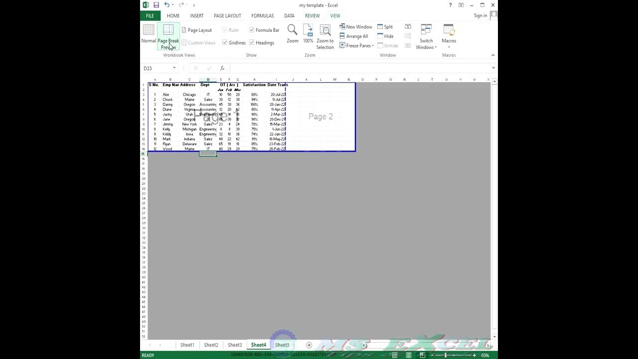 How To Adjust Page Breaks In MS Excel YouTube