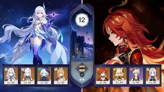 Spiral Abyss Floor 12 9 Star | Skirk & Mauvika | Genshin Impact Lunar VII