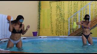 Desafio da piscina Pelea de globos