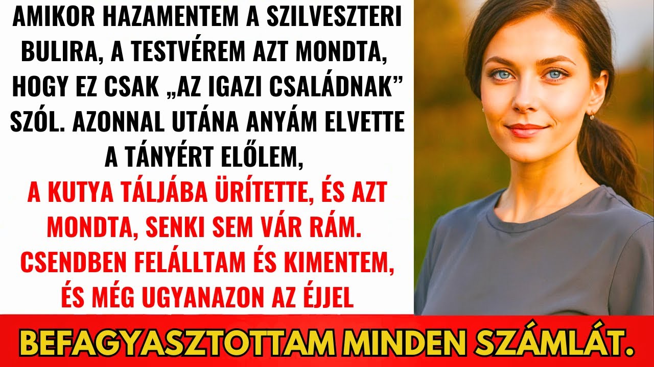 Öcsém Azt Mondta Mikor Hazajöttem Újévre: 