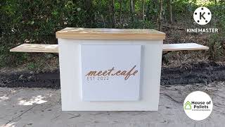 Pinoy Style Folding Coffee Cart made of pallet planks