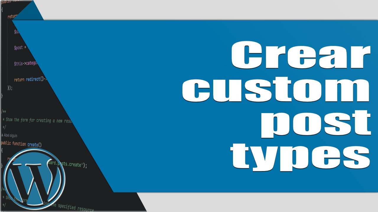 6. Tema Wordpress desde cero: Crear custom post types - YouTube
