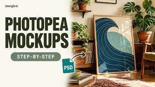 Photopea Tutorial: Create Frame Mockups from PSD Files | Moqivo