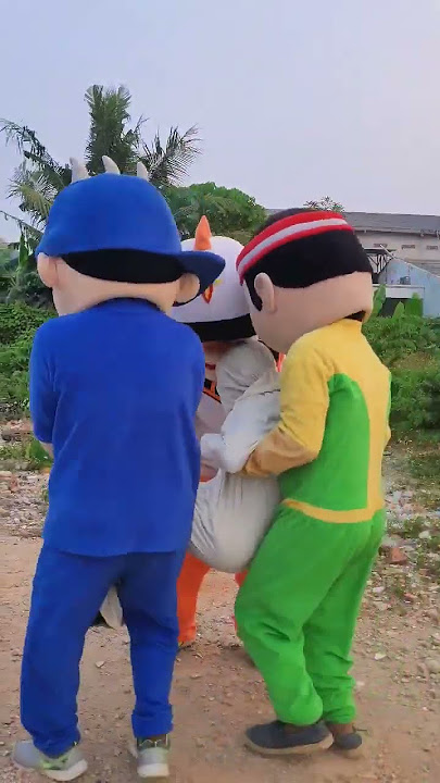 Pocong Ikutan Main Sama Badut Boboiboy #badut #shorts