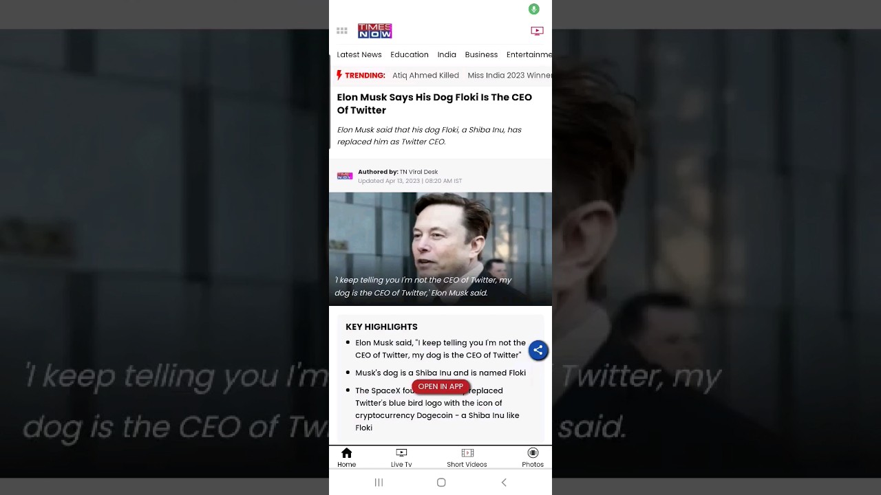 Elon Musk & Floki Inu Crypto - YouTube