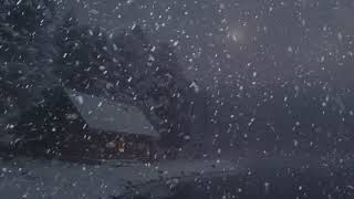 Snowstorm Echoes in the Cave, Whistling Wind & Heavy Snow | Ambient Sounds for Sleep & Relaxation