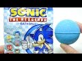 Sonic the hedgehog bath ball surprises  asmr unboxing bath bomb