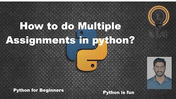 Multiple Assignments in Python[P04] #multiple assignments in single line #exchange variable values