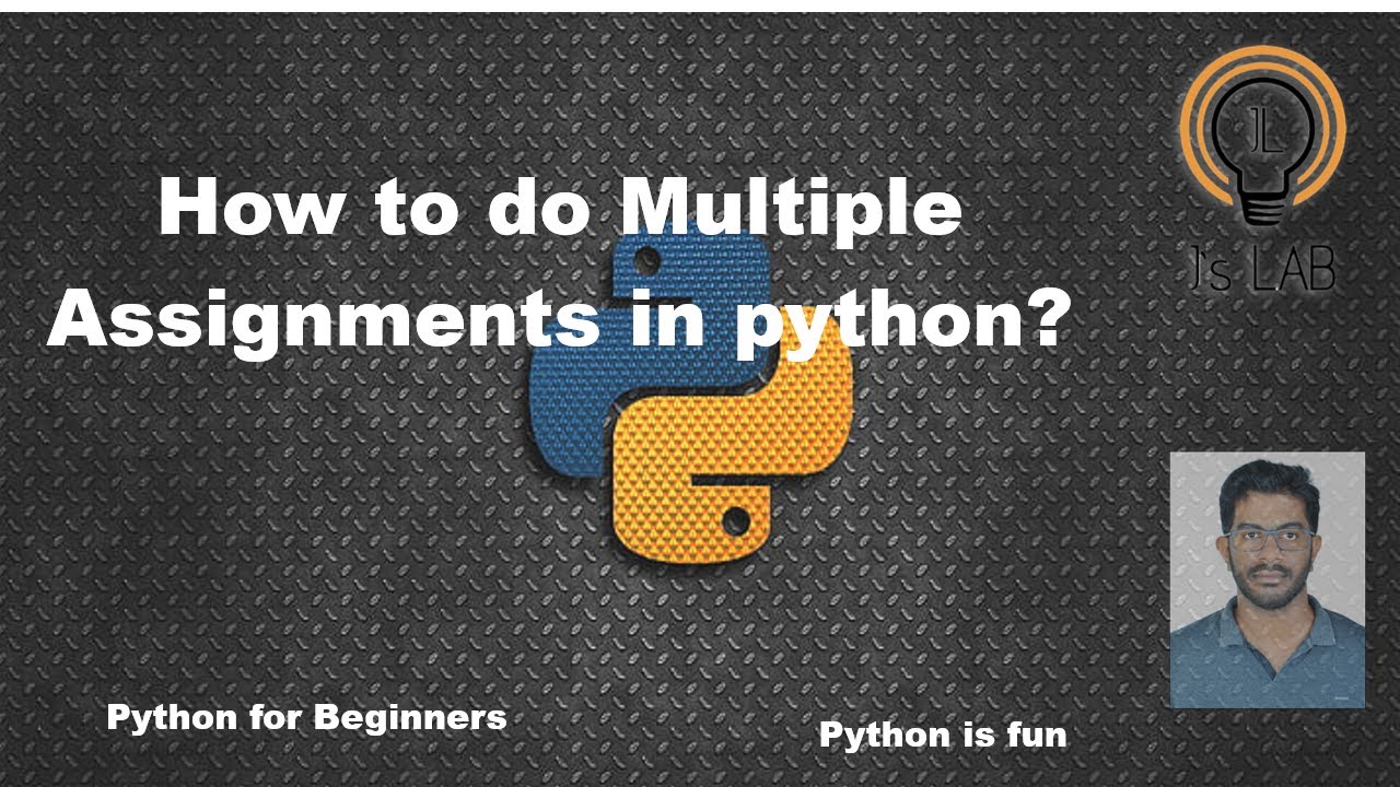python multiple assignment on one line