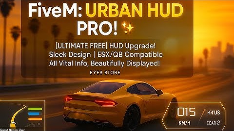 Urban HUD - The FREE Interface That Makes $200+ HUDs Look Outdated (ESX/QB)