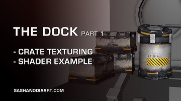 Sci-Fi Crate texturing in MARI (The Dock part 1)