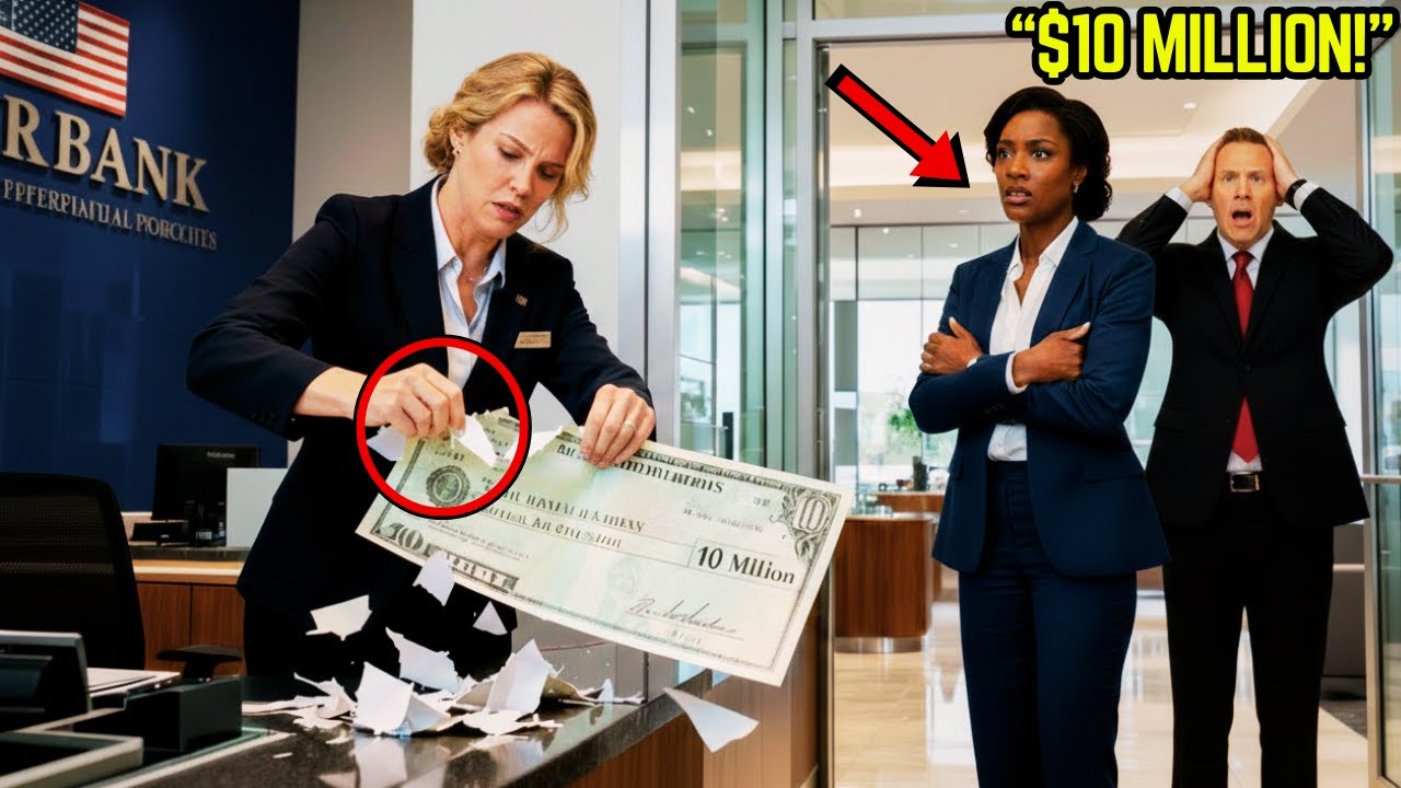 Racist Bank Manager RIPS Up Black Woman’s $10M Check—Freezes When Her Boss Walks In, Calls Her "CEO"