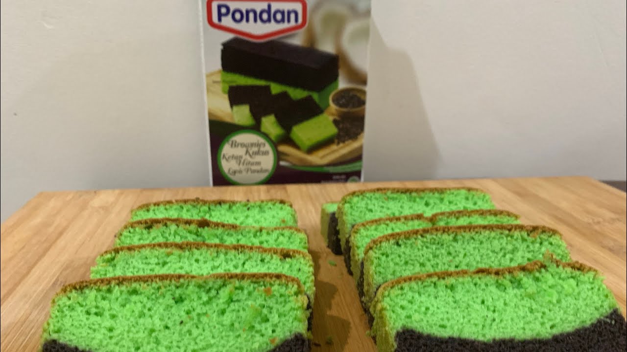  Pondan  Brownies  Panggang Ketan  Hitam  Lapis Pandan YouTube