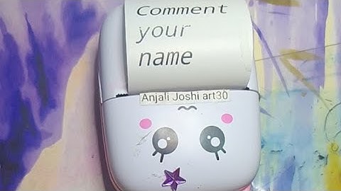 AnjaliJoshiArt🫶🏻 is live!PRINTING SUBSCRIBERS NAME ON PRINTER#shortsfeed #name #art #live#trending