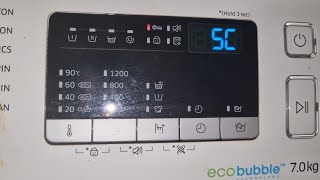 Samsung front load washing machine 5C error| 5C error Samsung washing machine| how to fix 5c error