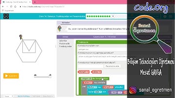 Code.Org Kurs 4 Ders 14 Sanatçı Fonksiyonlar ve Parametreler