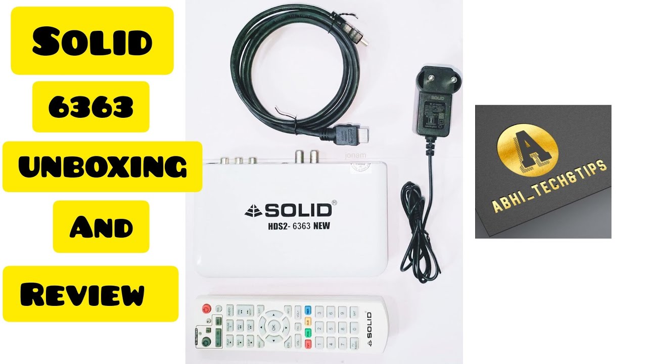 DD Free Dish Mpeg4 HD Set-top-Box | Solid HDS2- 6363 Full Hd MPEG4 Box Unboxing