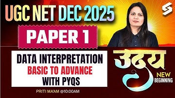 UGC NET Paper 1 | Data Interpretation PYQs For UGC NET 2025 | DI UGC NET Paper 1 By Priti Mam