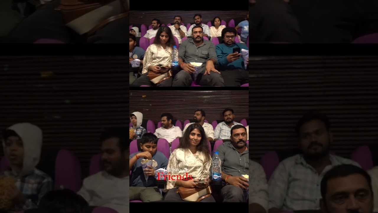 Pottel movie team watching movie in Theatre