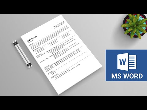 How to Create Resume in Microsoft Word (2021) ⬇  DOWNLOAD FREE