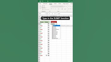 SUMIF Function in excel #spreadsheetmagic #excel #exceltips #microsoftoffice #exceltricks