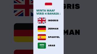 Minta Maaf Dalam 4 Bahasa  Inggris Jerman Spanyol Arab  Saying Sorry In 4 Languages shorts