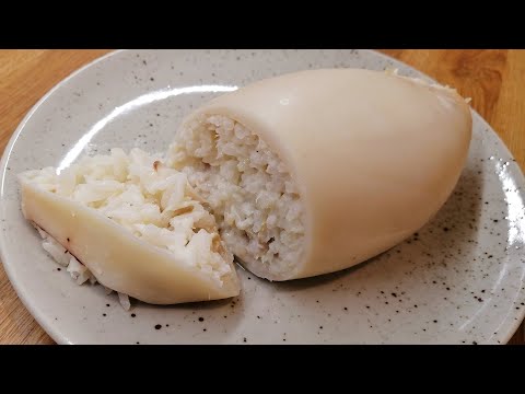 ФАРШИРОВАННЫЕ КАЛЬМАРЫ рисом и треской