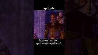aptitude — Dragon age : Origins dialogue scene