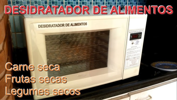 Desidratador de Alimentos com 6 Bandejas e Controle Digital, Aço