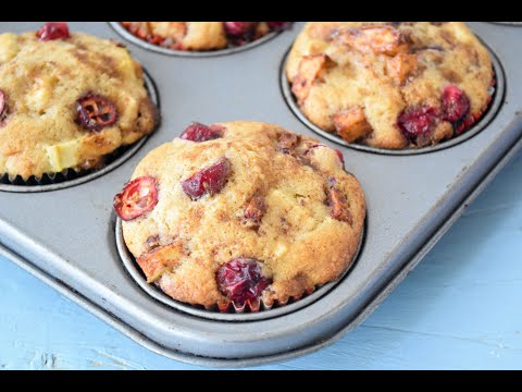 Easy Cranberry Apple Muffins