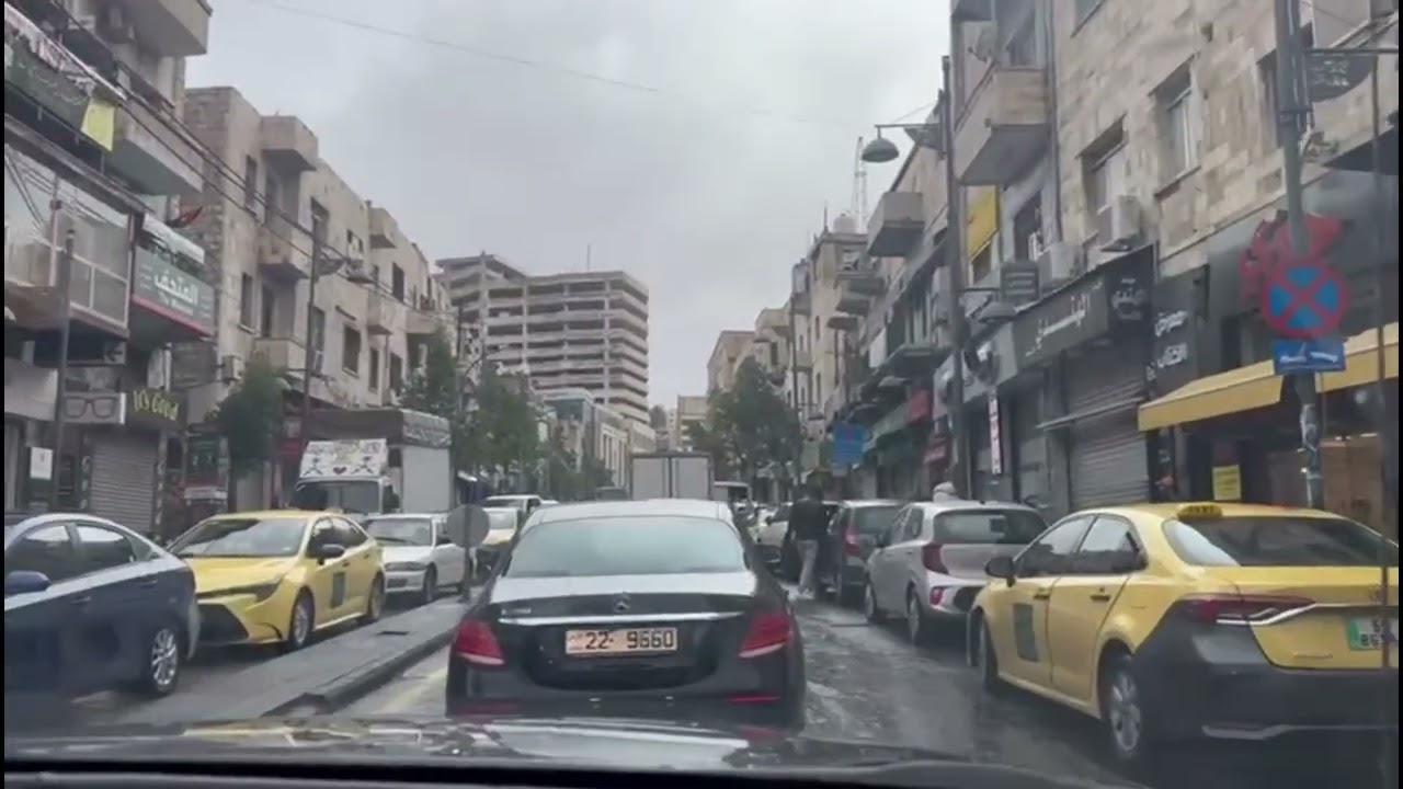 شوارع الأردن بعد الأمطار عمآن الجميله يناير 2026