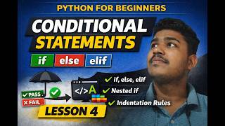 #pythonforbeginners Learn Python If Else in 6 Minutes  Python Beginner Course Lesson 4 #programming