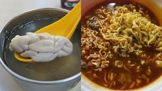 Eating Taiwanese Ramen, Pig Brain Soup & Breakfast From 7-Eleven