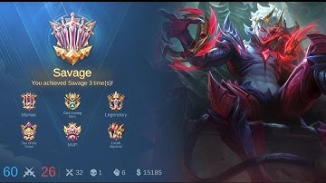 32😱 Kills! Dyrroth King Of Savage! Insane One Shot Damage Build! - Build Top 1 Global Dyrroth ~ MLBB