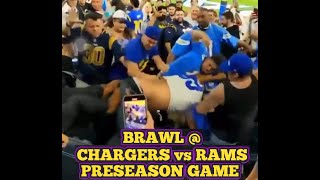 HUGE BRAWL @ the Chargers vs Rams preseason game