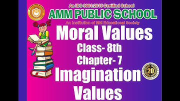 Moral Values || Class-8th || Chapter-7 || Imagination Values