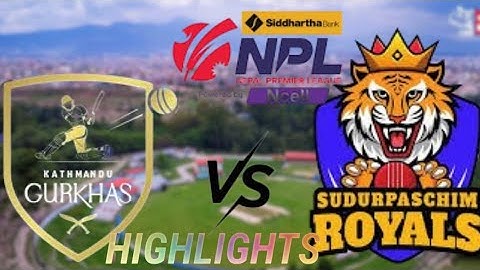 HIGHLIGHTS OF KATHMANDU GURKHA VS SUDURPASCHIM ROYALS|| SIDHARTH BANK NPL powered by Ncell ||